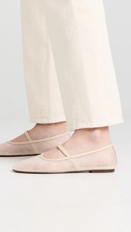 Madewell The Greta Round Toe Ballet Flat In Mesh - Image 3