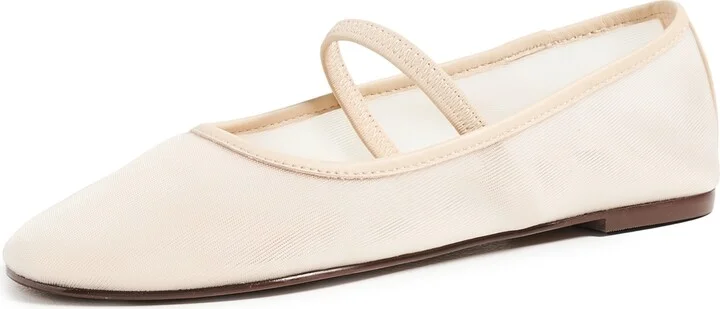 Madewell The Greta Round Toe Ballet Flat In Mesh