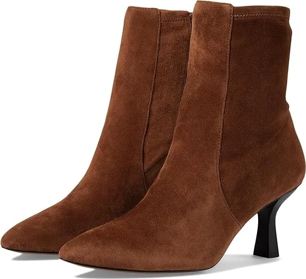 Madewell The Justine Ankle Boot in Suede Women's Boots Dark Coffee : 11 N, Leather/Rubber