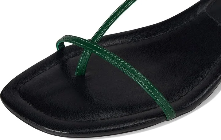 Madewell Tonio Strappy Sandal Women's Wedge Shoes Golf Green : 7 M, Leather - Image 7