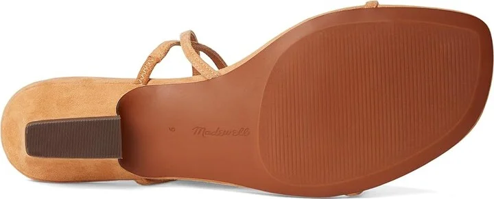 Madewell Tonio Strappy Sandals - Lace Up Suede Women's Dress Sandals Sunbaked Clay : 8 M, Leather - Image 3