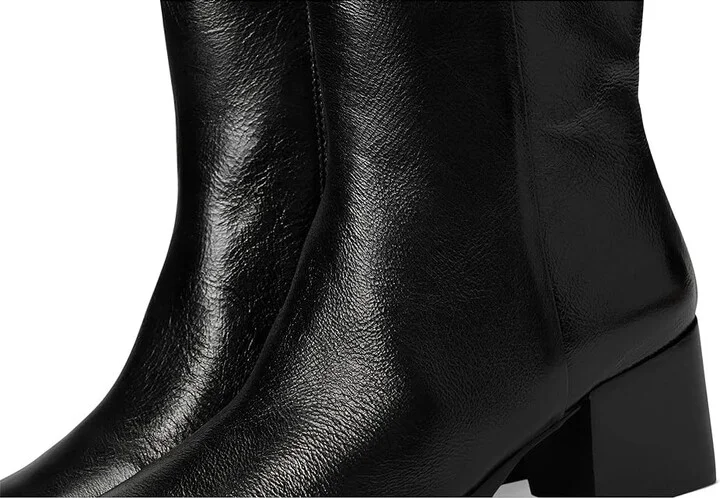 Madewell Wilshire Clean Boot Women's Boots True Black : 8 M, Leather - Image 7