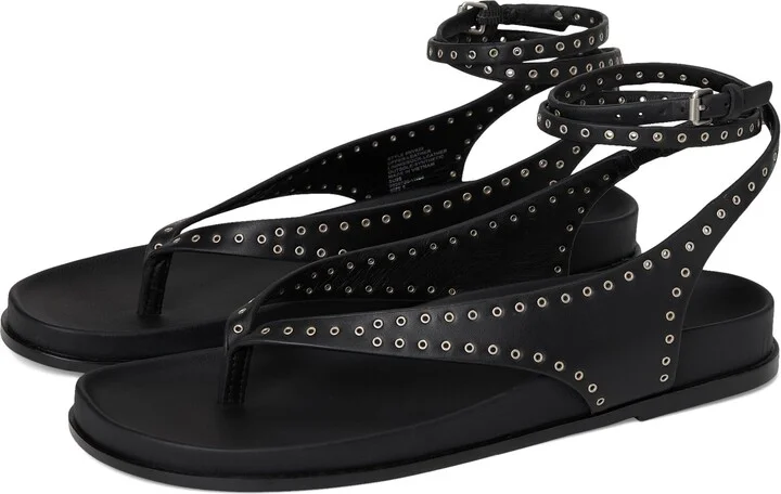 Madewell Women's Millie Thong Lace Up Sandals-Grommet Ballet Flat