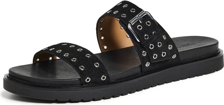 Madewell Women's The Dee Double Strap Slide Sandals