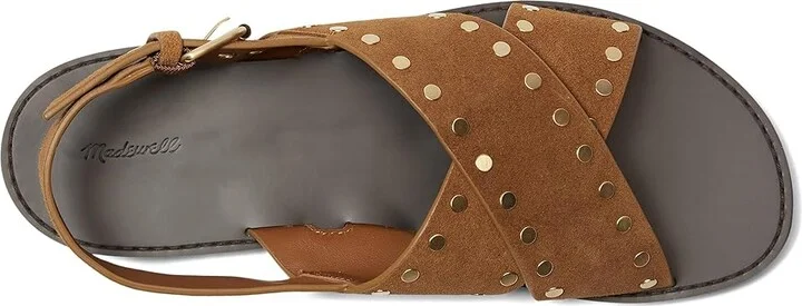 Madewell Xband Sandal Women's Wedge Shoes Dried Acorn : 9 M, Leather - Image 2