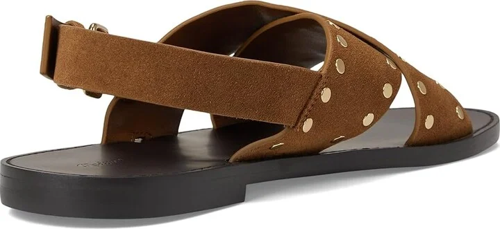 Madewell Xband Sandal Women's Wedge Shoes Dried Acorn : 9 M, Leather - Image 4