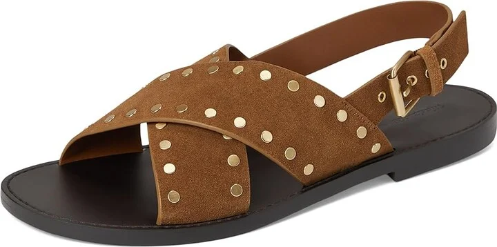 Madewell Xband Sandal Women's Wedge Shoes Dried Acorn : 9 M, Leather - Image 5