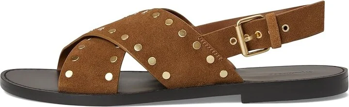 Madewell Xband Sandal Women's Wedge Shoes Dried Acorn : 9 M, Leather - Image 6