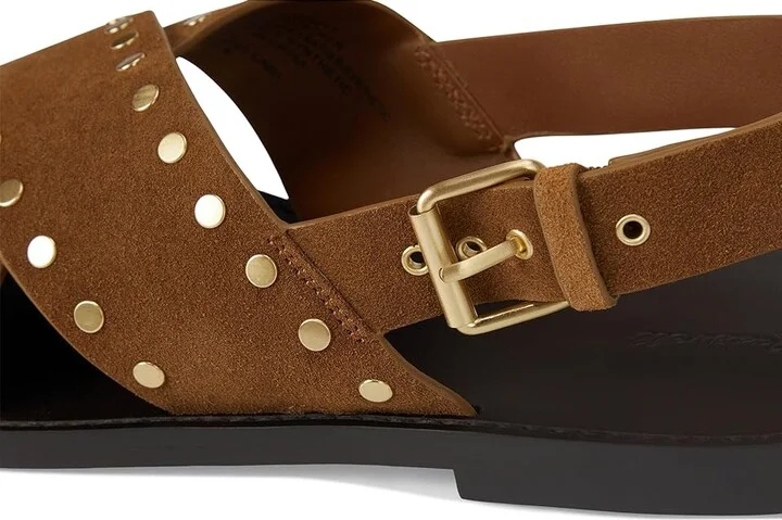Madewell Xband Sandal Women's Wedge Shoes Dried Acorn : 9 M, Leather - Image 7