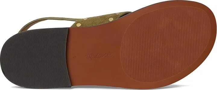 Madewell Xband Sandal Women's Wedge Shoes Dried Acorn : 9 M, Leather - Image 9