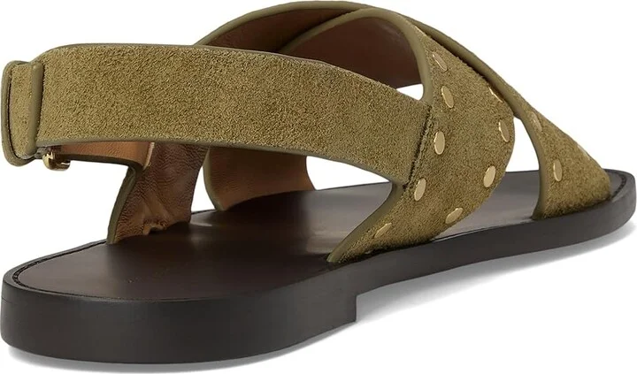 Madewell Xband Sandal Women's Wedge Shoes Dried Acorn : 9 M, Leather - Image 10