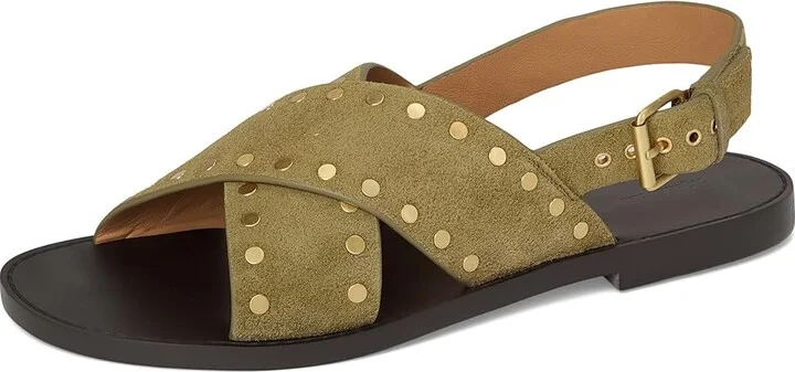 Madewell Xband Sandal Women's Wedge Shoes Dried Acorn : 9 M, Leather - Image 11