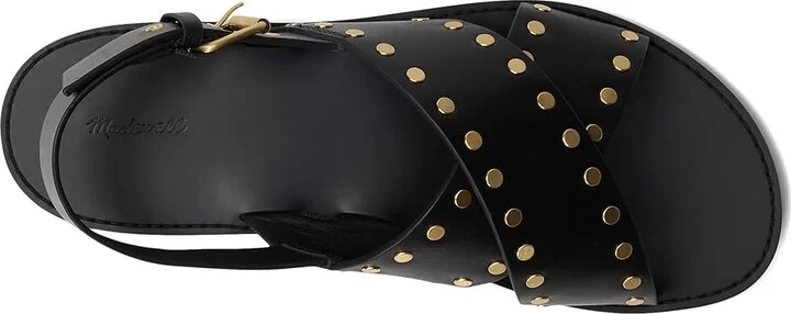 Madewell Xband Sandal Women's Wedge Shoes True Black : 8.5 M, Leather - Image 2