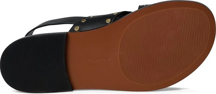 Madewell Xband Sandal Women's Wedge Shoes True Black : 8.5 M, Leather - Image 3