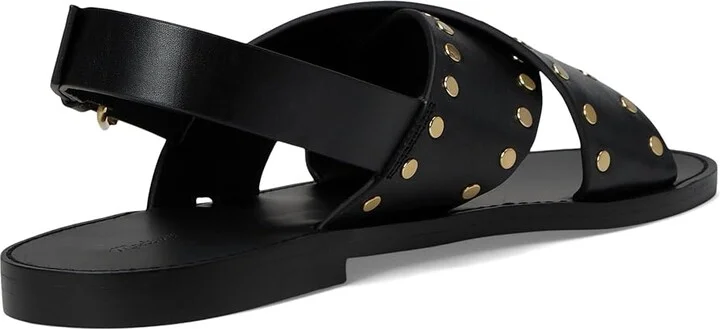 Madewell Xband Sandal Women's Wedge Shoes True Black : 8.5 M, Leather - Image 4