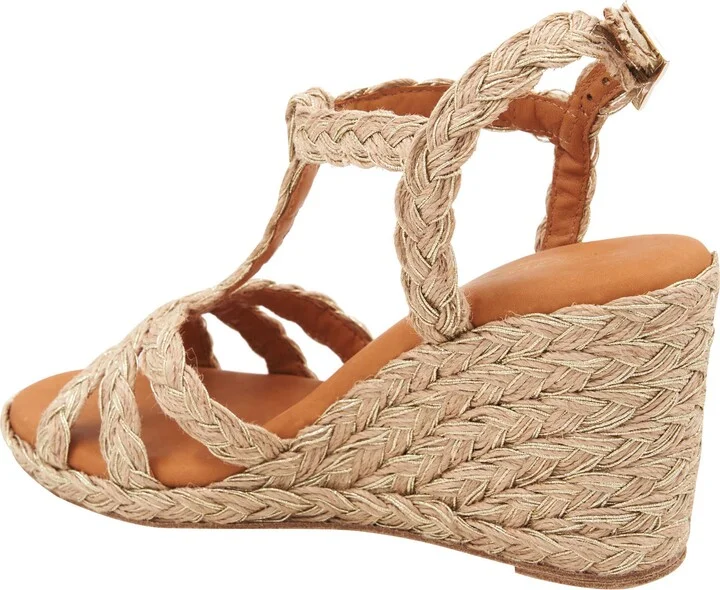 Madina Raffia Espadrille Ankle Strap Wedge Sandal - Image 3