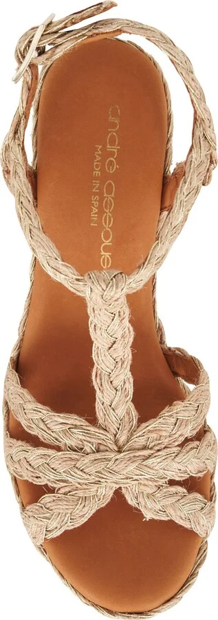 Madina Raffia Espadrille Ankle Strap Wedge Sandal - Image 6