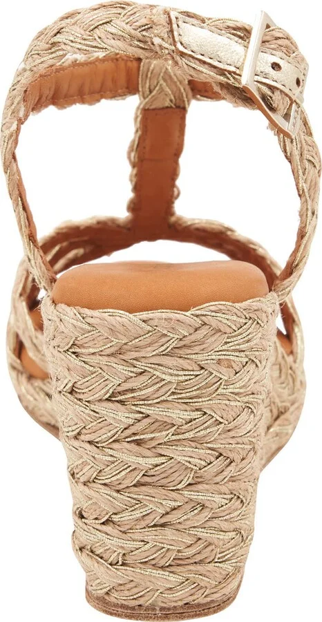 Madina Raffia Espadrille Ankle Strap Wedge Sandal - Image 8