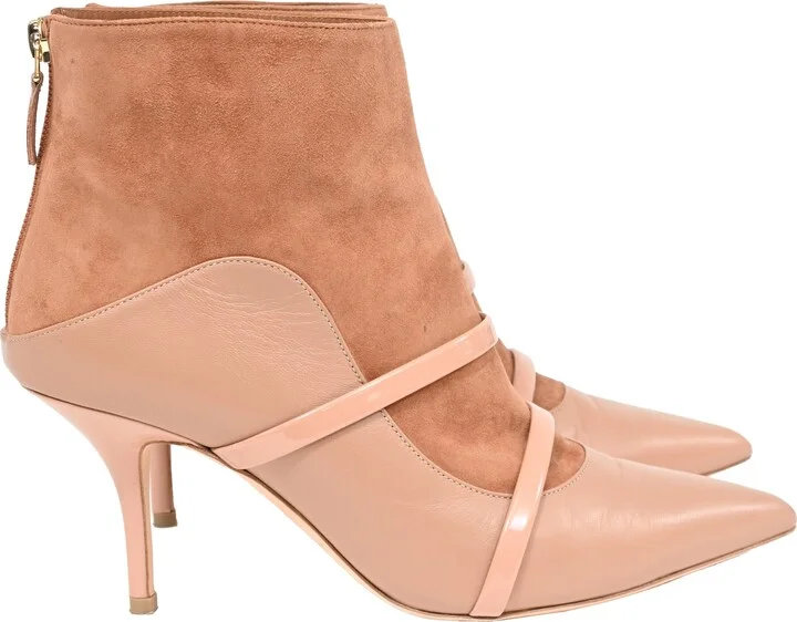 Madison Ankle Boots in Brown Suede and Leather