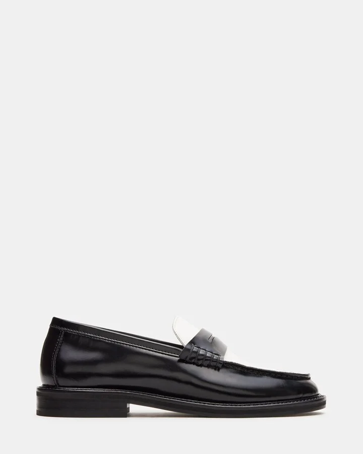 Madison Black/white Leather