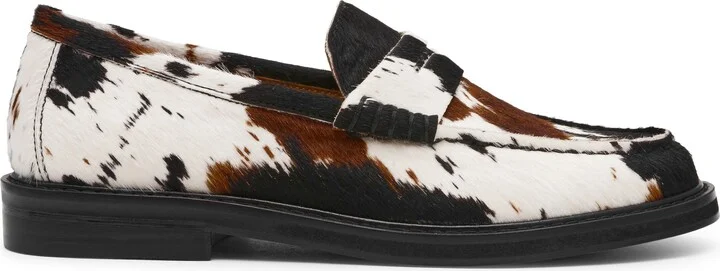 Madison Cow Print Genuine Calf Hair Loafer - Image 3