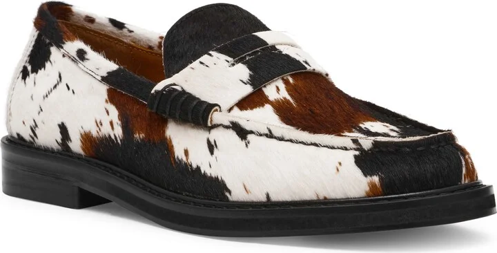 Madison Cow Print Genuine Calf Hair Loafer