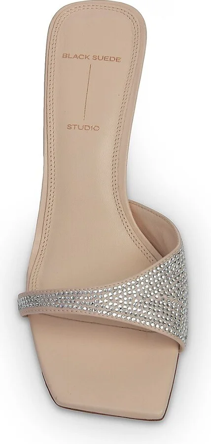 Madison Embellished Leather Sandals - Image 4
