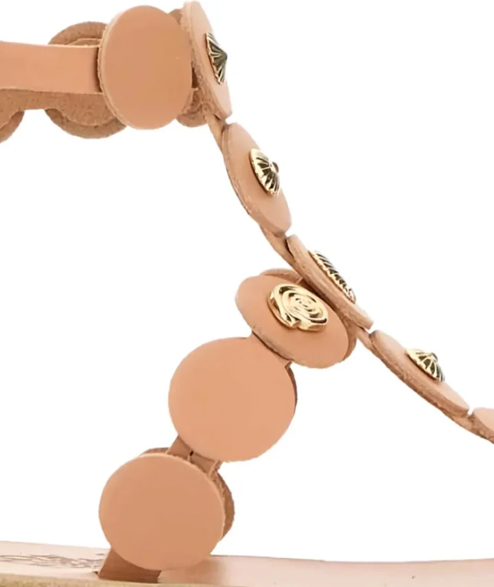 Madison leather disc-embellished sandals - Image 3