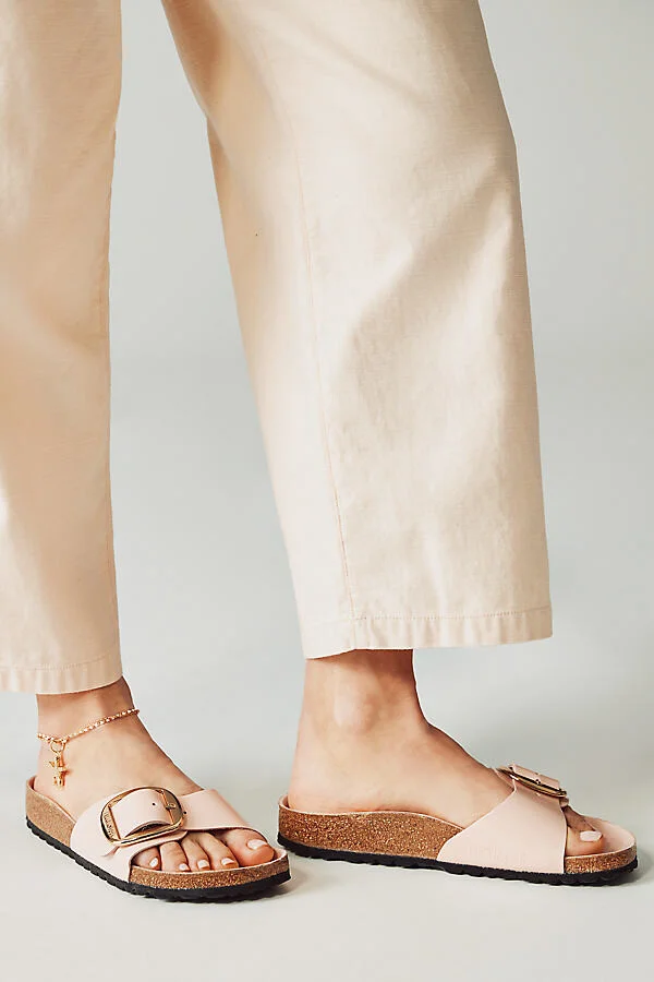 Madrid Big Buckle High Shine Sandals - Image 3