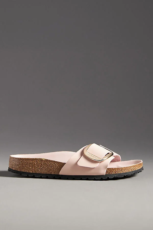 Madrid Big Buckle High Shine Sandals - Image 6