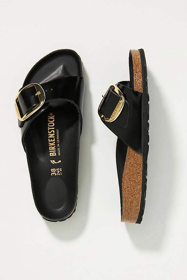 Madrid Big Buckle High Shine Sandals