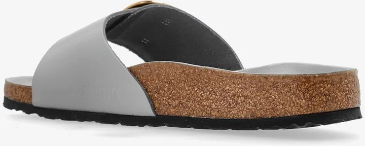 Madrid Big Buckle Leather Slides - Image 2