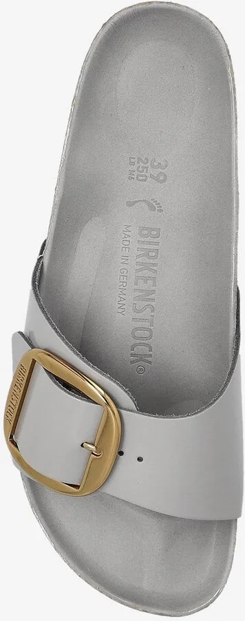 Madrid Big Buckle Leather Slides - Image 3