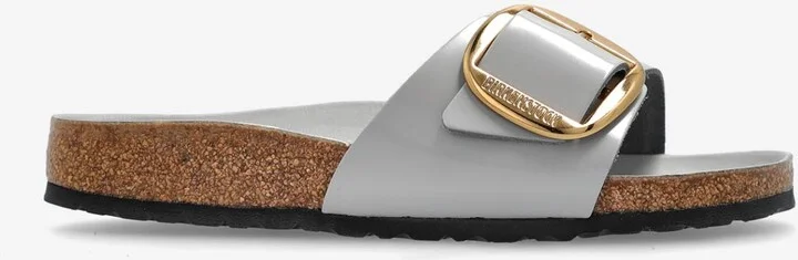 Madrid Big Buckle Leather Slides