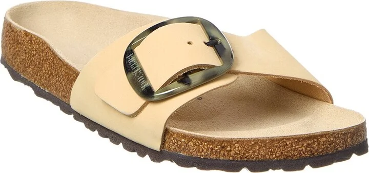 Madrid Big Buckle Narrow Leather Sandal