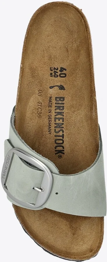 Madrid Big Buckle Nubuck Leather Sandals - Image 3