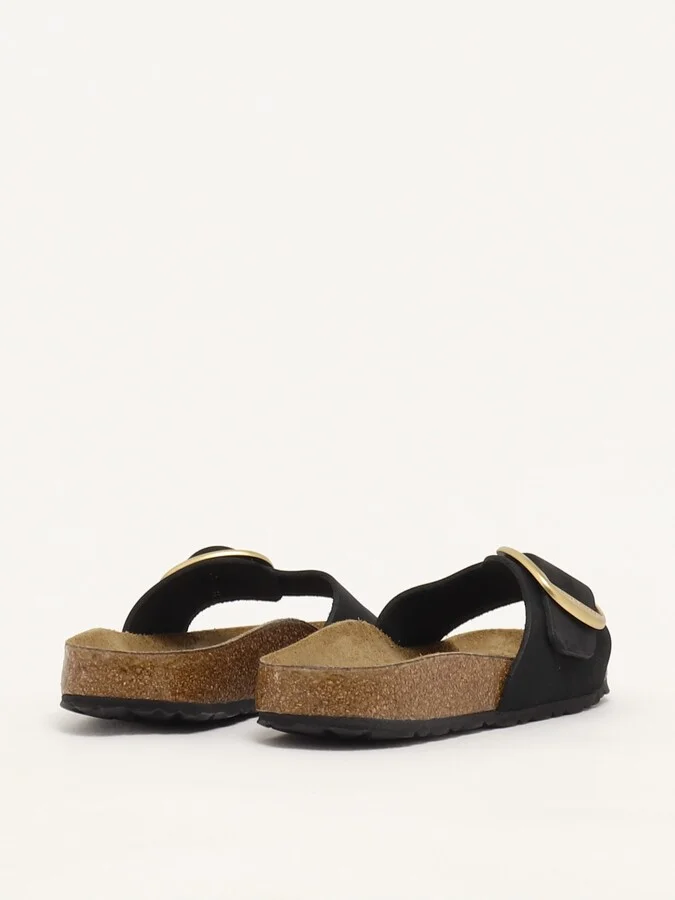 Madrid Big Buckle Nubuck Sandal - Image 3