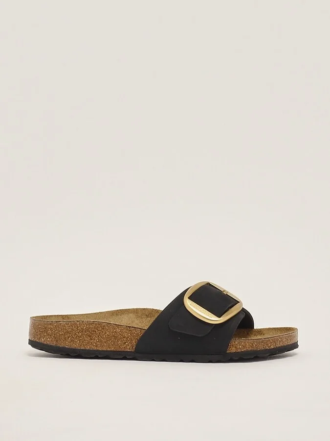 Madrid Big Buckle Nubuck Sandal