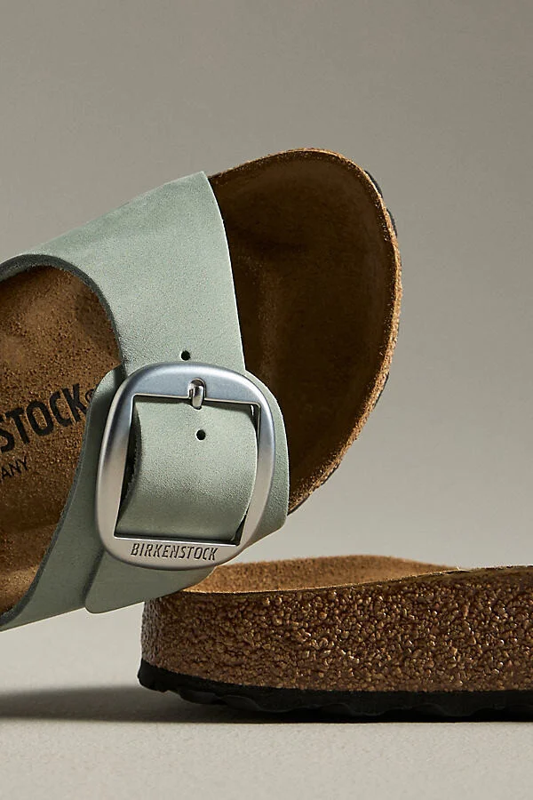 Madrid Big Buckle Nubuck Sandals - Image 3