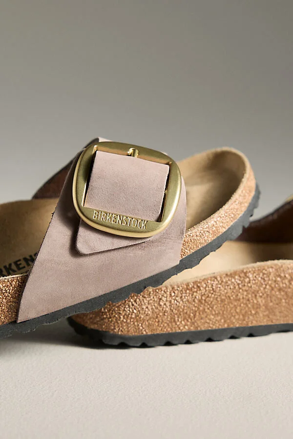 Madrid Big Buckle Nubuck Sandals - Image 3
