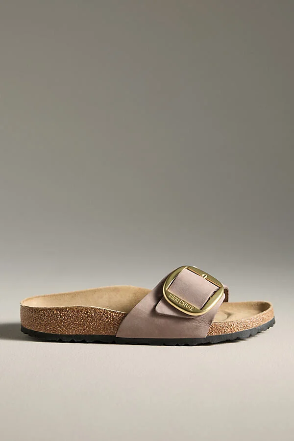 Madrid Big Buckle Nubuck Sandals