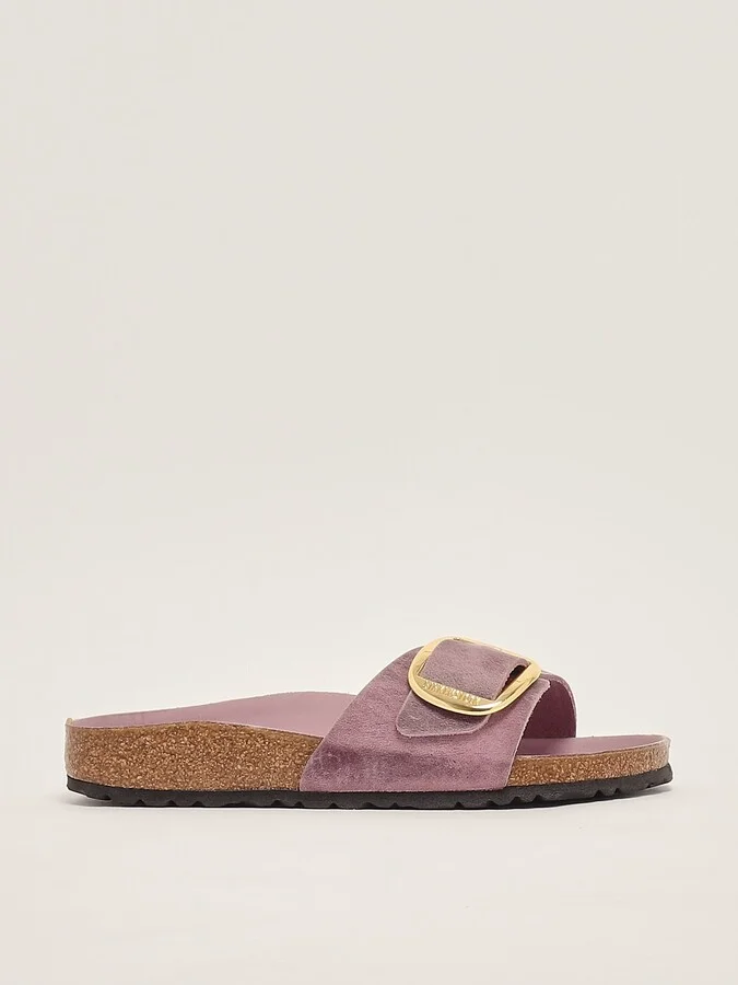 Madrid Big Buckle Oiled Leather Sandal