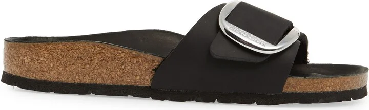 Madrid Big Buckle Slide Sandal - Image 3