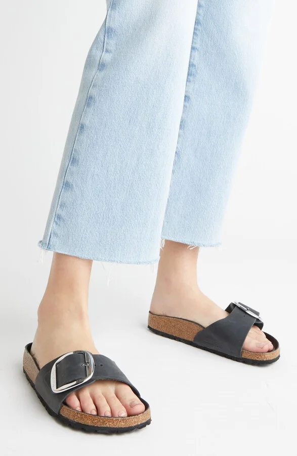 Madrid Big Buckle Slide Sandal - Image 7