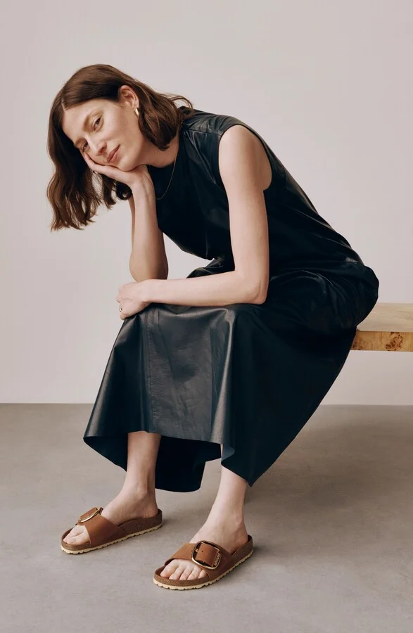 Madrid Big Buckle Slide Sandal - Image 11
