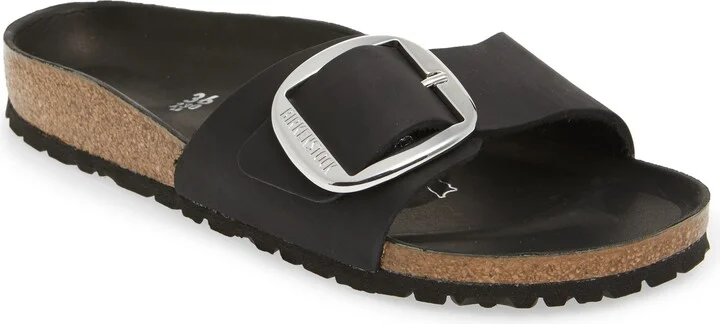 Madrid Big Buckle Slide Sandal
