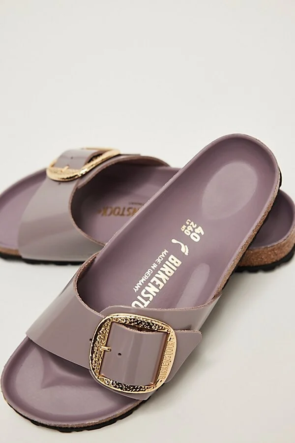 Madrid Hammered Big Buckle Birkenstocks