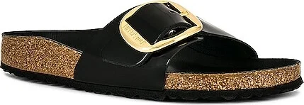 Madrid High Shine Big Buckle Sandal - Image 2