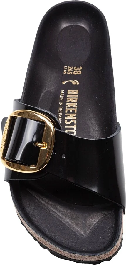 Madrid Slide In Lacquered Leather With Large Buckle - Image 2
