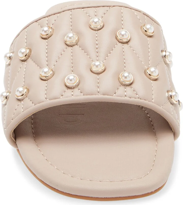 Madyson Imitation Pearl Slide Sandal - Image 3